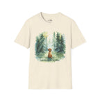 Watercolor Forest Pet 1 Portrait T-Shirt
