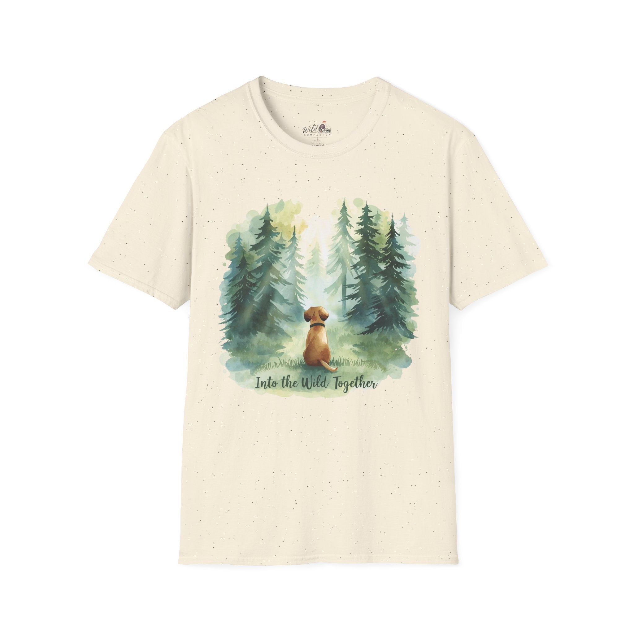 Watercolor Forest Pet 1 Portrait T-Shirt