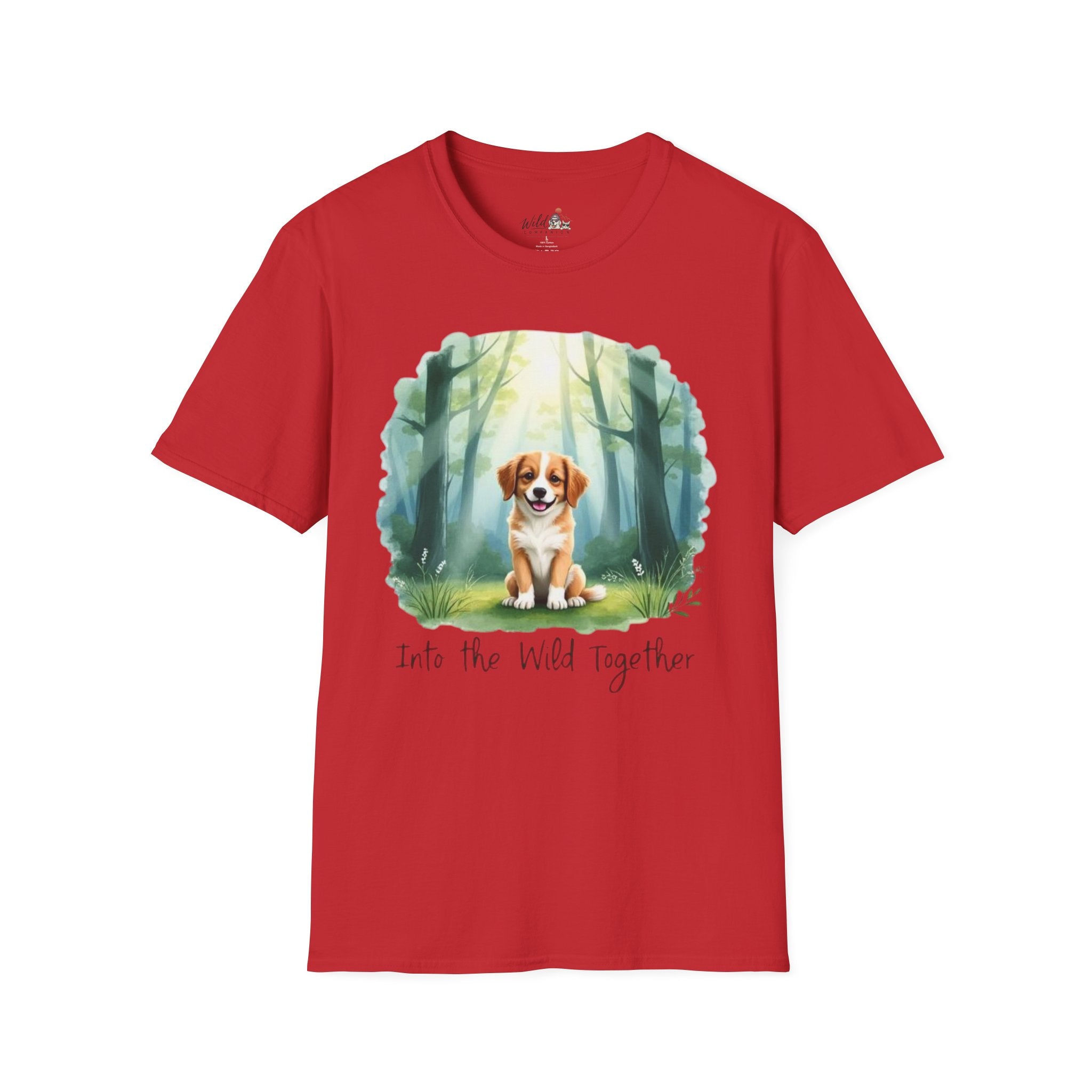 Watercolor Forest Pet 4 Portrait T-Shirt