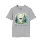 Watercolor Forest Pet 3 Portrait T-Shirt