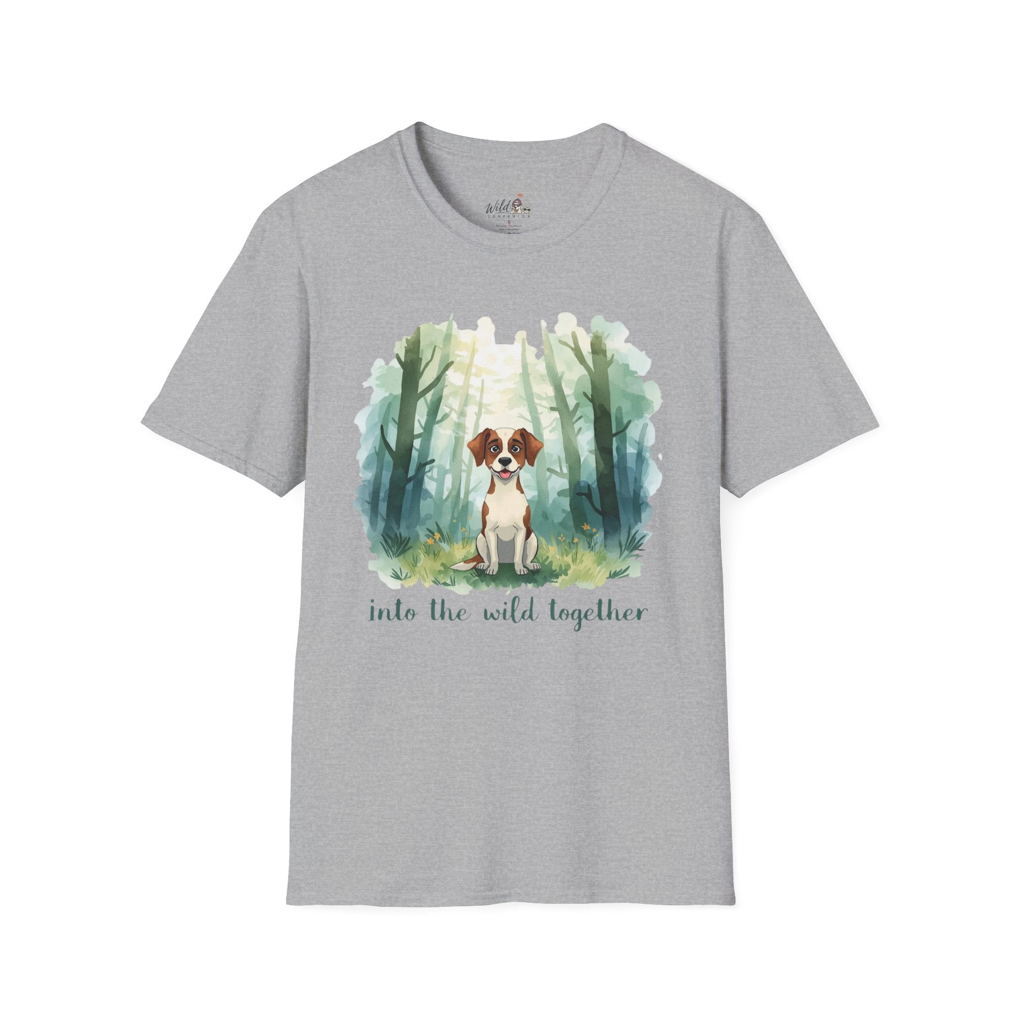 Watercolor Forest Pet 3 Portrait T-Shirt